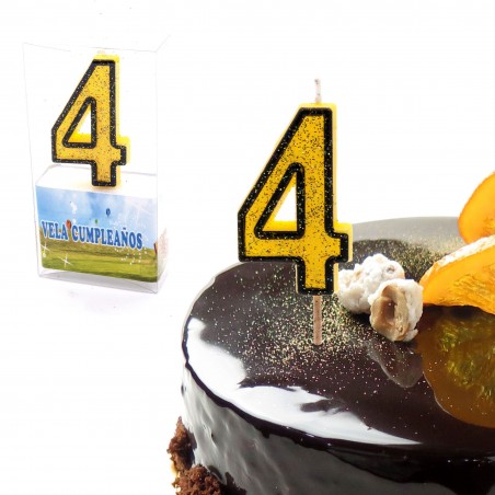 Velas Cumpleaños Nº 4