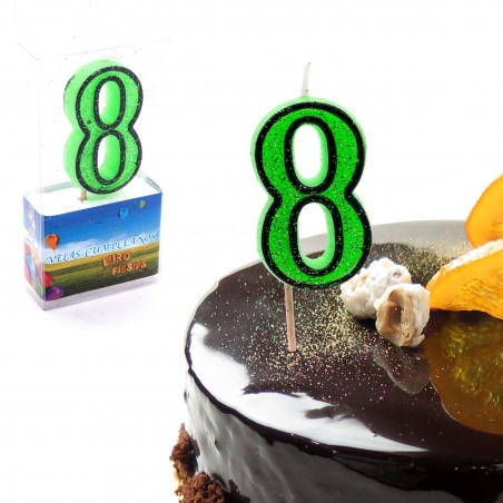 Velas Purpurina Nº 8