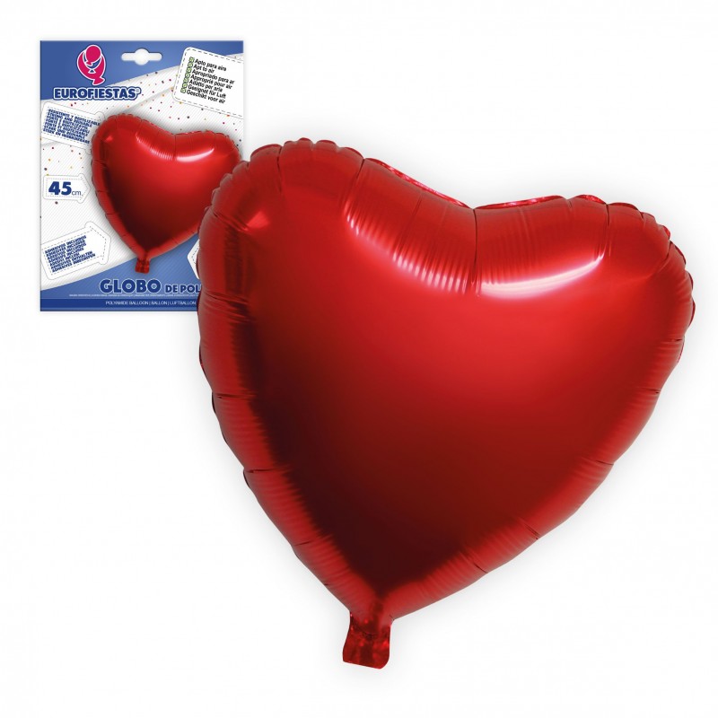 Globo Poliamida Corazon Rojo Globo Poliamida Corazon Rojo