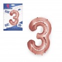 Globo Poliamida Oro Rosa 40cm 3