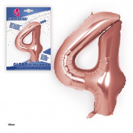 Globo poliamida oro rosa 1m n 4