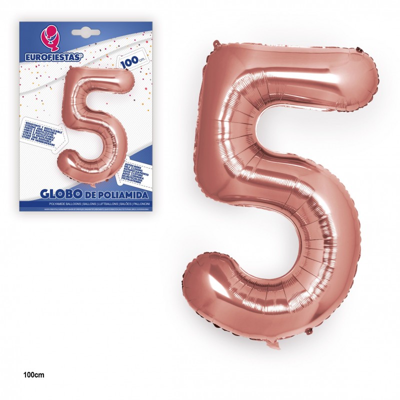 Globo Poliamida Oro Rosa 1m N 5 Globo Poliamida Oro Rosa 1m N 5