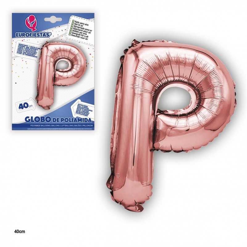 Globo Poliamida Oro Rosa 40cm P Globo Poliamida Oro Rosa 40cm P