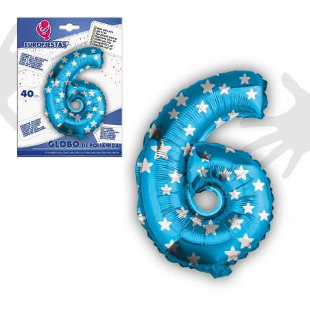 Globo Poliamida 6 Azul 40cm