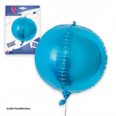 Globo 4d Redondo Celeste