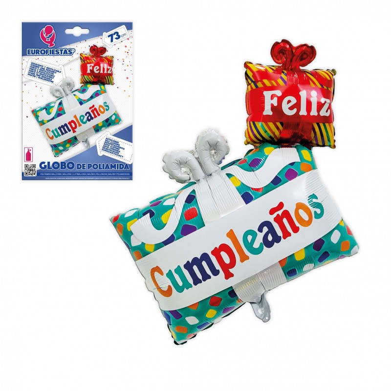 Globo Poliamida Regalos Feliz Cumpleños 72x73 Globo Poliamida Regalos Feliz Cumpleños 72x73
