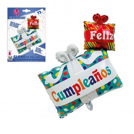 Globo Poliamida Regalos Feliz Cumpleños 72x73