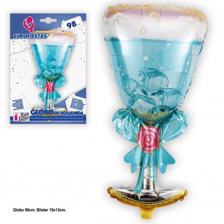 Globo Poliamida Copa Azul 98cm
