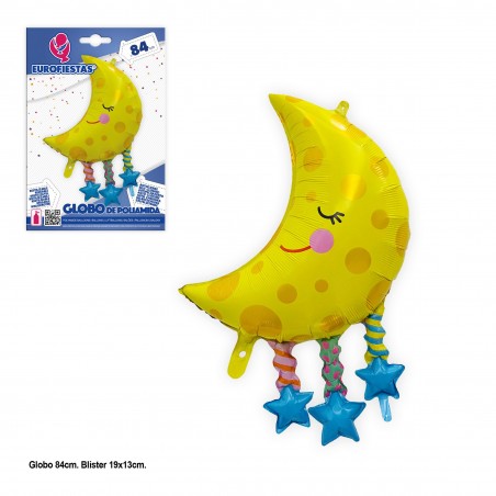 Globo foil luna estrellas 84x64cm