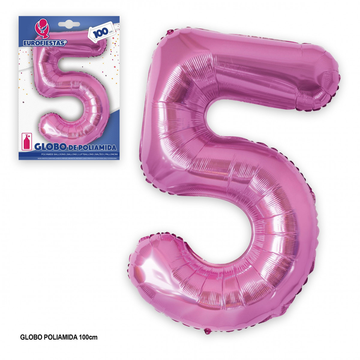 Globo poliamida 1m fucsia 5