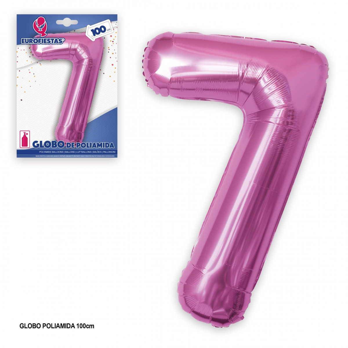 Globo poliamida 1m fucsia 7
