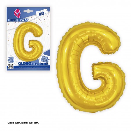 Globo Poliamida 40cm. Oro Brillo G