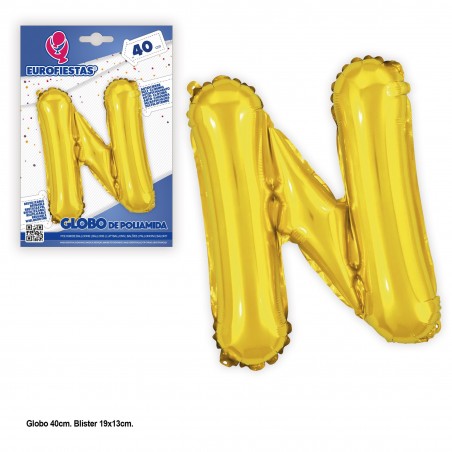 Globos Poliamida 40cm. Oro Brillo N