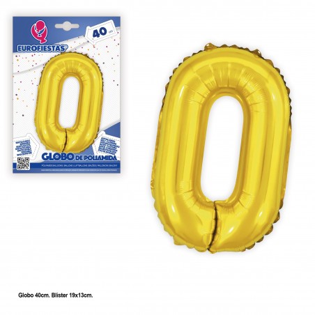 Globos Poliamida 40cm. Oro Brillo O