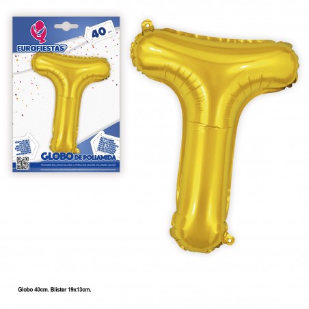 Globos Poliamida 40cm. Oro Brillo T