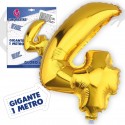 Globos poliamida 1m 4 oro