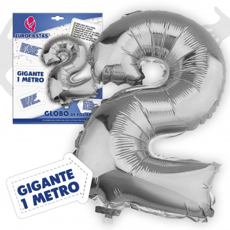 Globos Poliamida 1m 2 Plata
