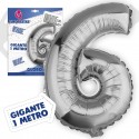 Globos Poliamida 1m 6 Plata