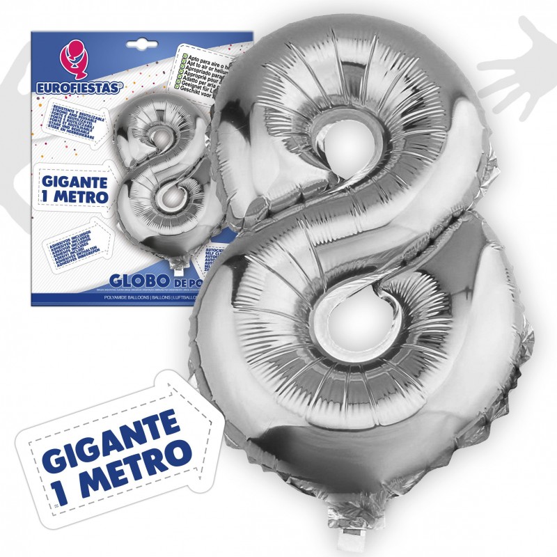 Globos Poliamida 1m 8 Plata Globos Poliamida 1m 8 Plata