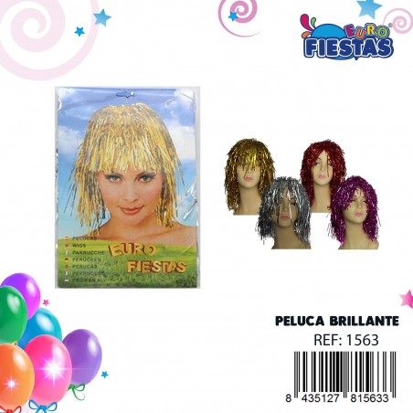 Peluca De Tiras Metalizadas