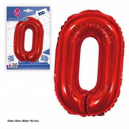 Globo Poliamida 1m Rojo 0