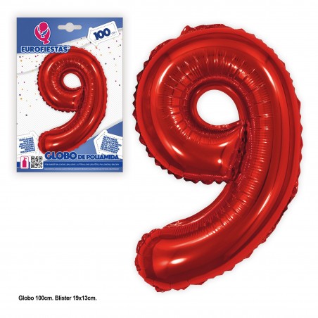 Globo Poliamida 1m Rojo 9