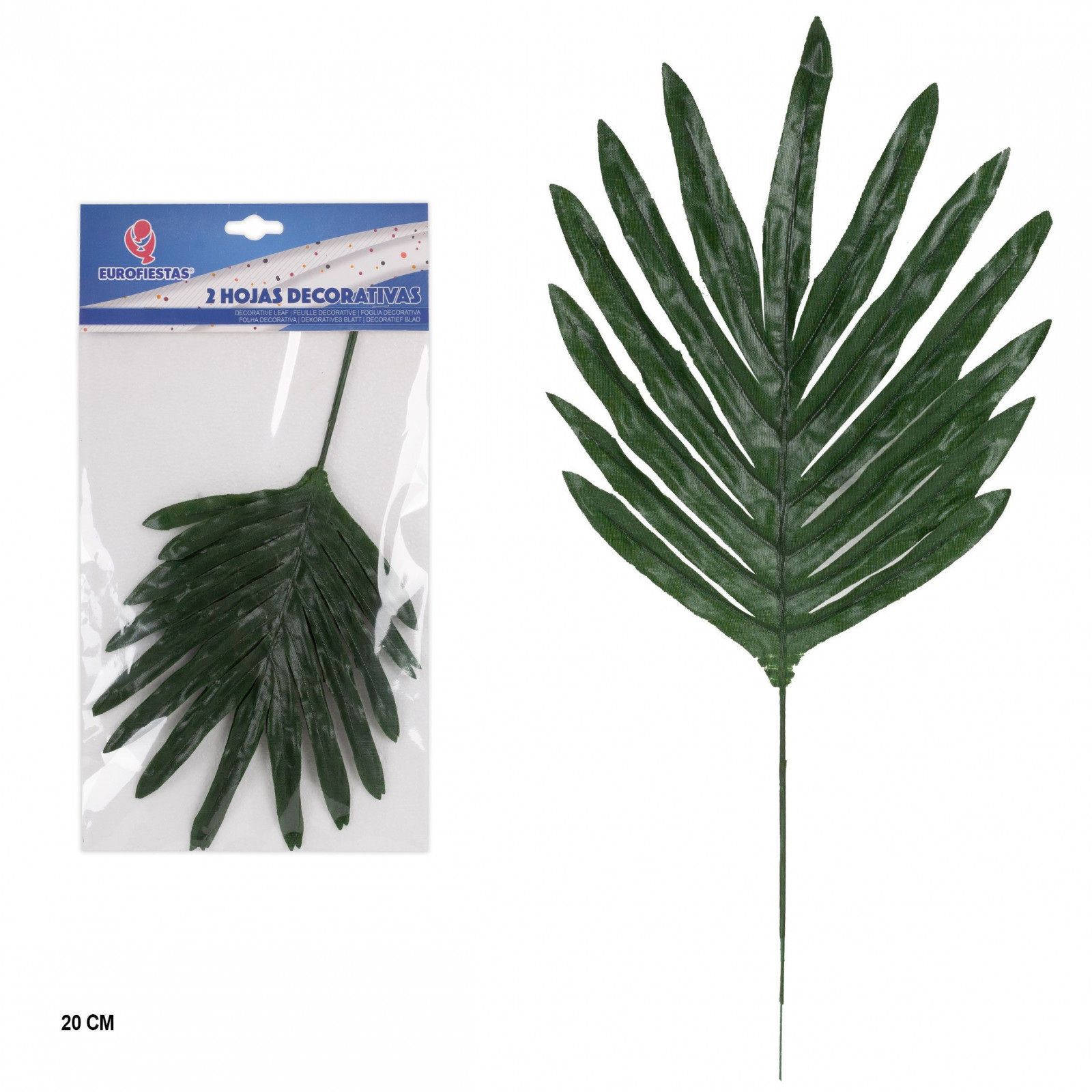 Hoja decorativa palmera 18 cm