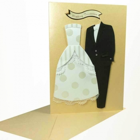 Invitaciones De Boda Traje Ingles