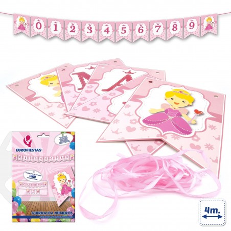 Guirnalda Numeros Rosa