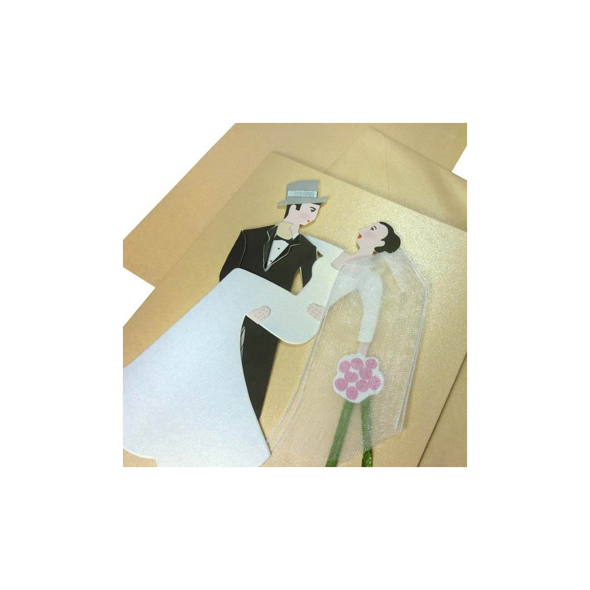 Invitaciones de boda novios simpáticos