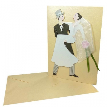 Invitaciones de boda novios simpáticos