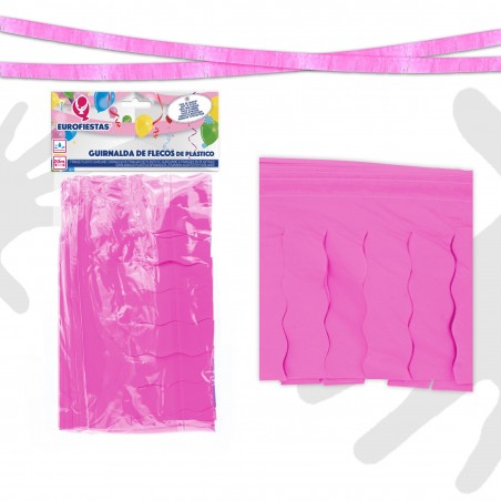 Flecos plastico 20m rosa