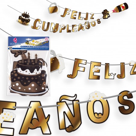 Guirnalda Feliz Cumpleaños Champan