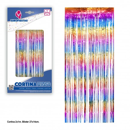 Cortina Flecos 2x1 Tonos Color