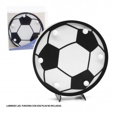 Figura Led Balón Fútbol