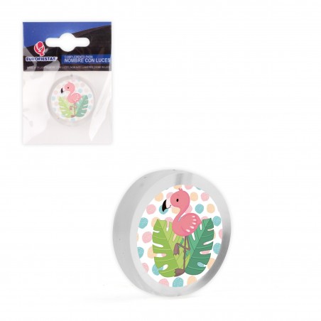Nombre Led Circulo Flamingo