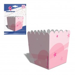 Caja chuches/palomitas*4 nubes rosa