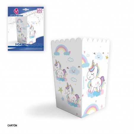 Cajas Palomitas Coleccion Unicornios
