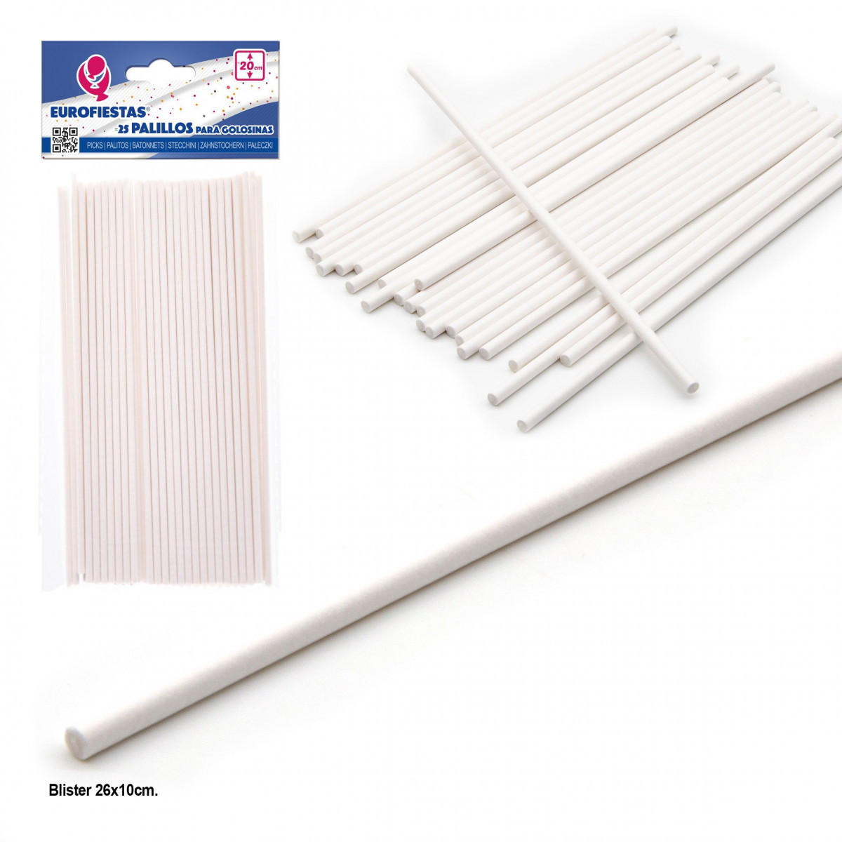 25 Palitos para golosinas resistentes y versátiles para tus eventos