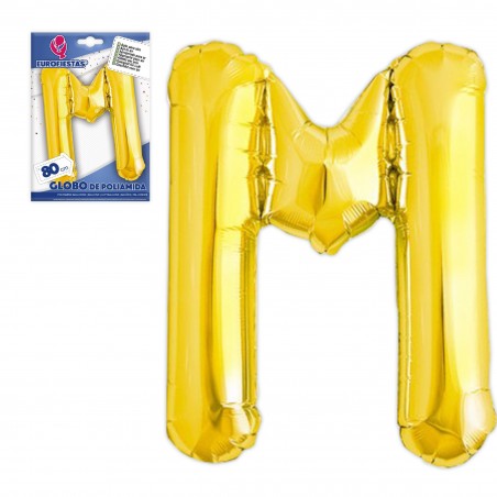 Globo Poliamida Letra M Altura 80cm