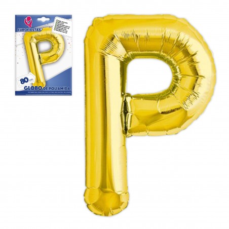 Globo Poliamida Letra P Altura 80cm