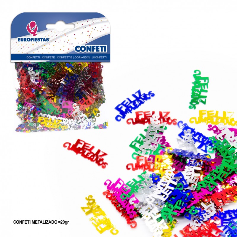 Confeti Brillante Feliz Cumpleaños Confeti Brillante Feliz Cumpleaños