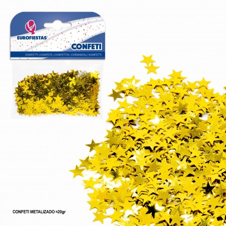 Confeti Brillante Estrella Oro