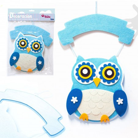 Decoracion Buho Azul