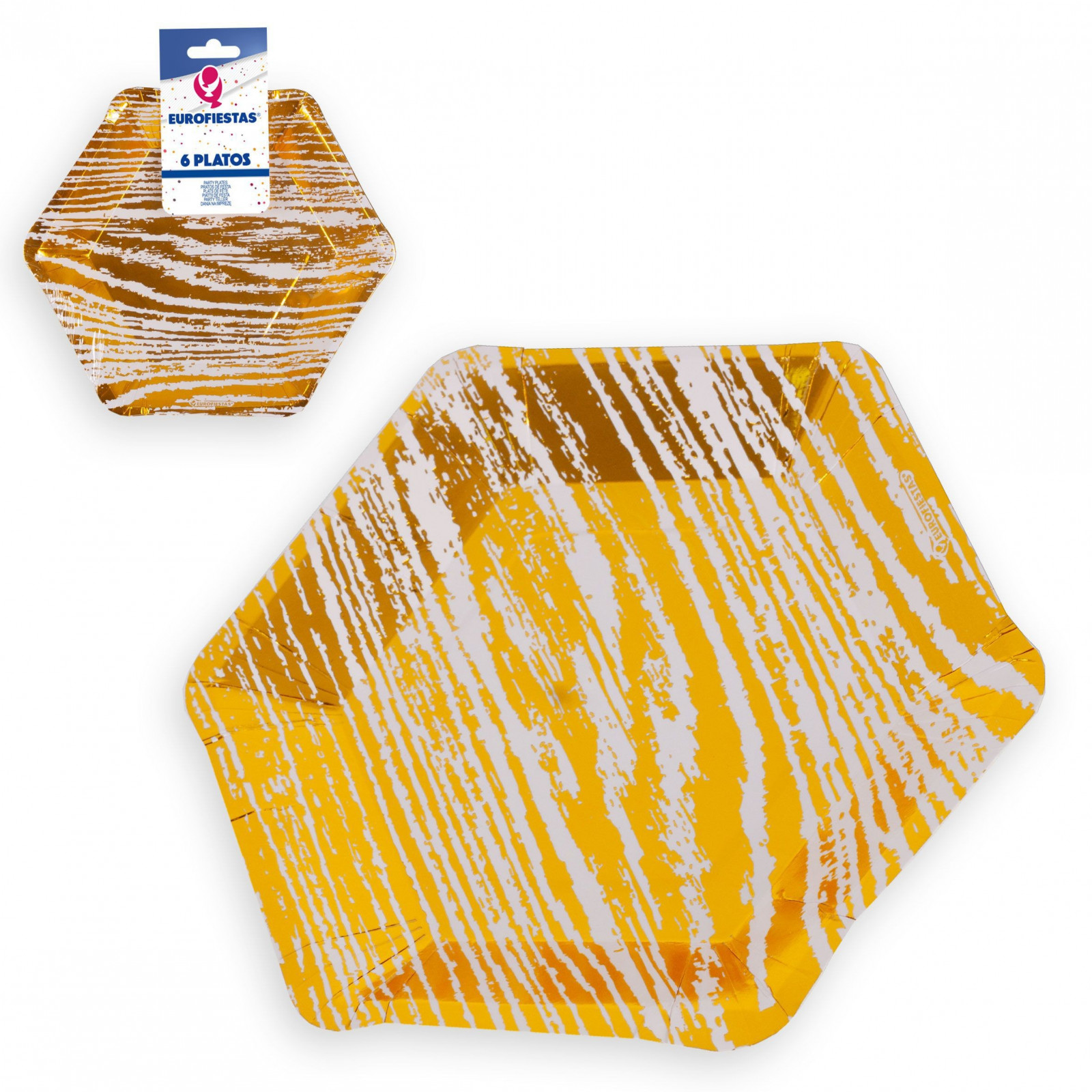 Platos coleccion vetas oro