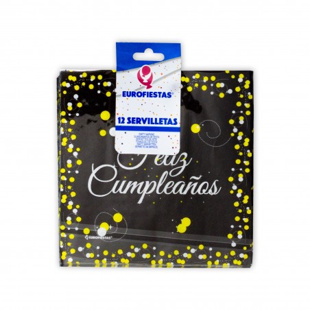 Servilletas coleccion negro amarillo