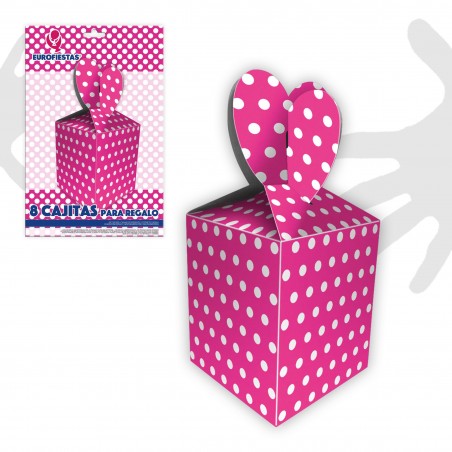Caja Chuches Lunares Fucsia 8