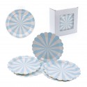 Plato pastel sol 18cm azul