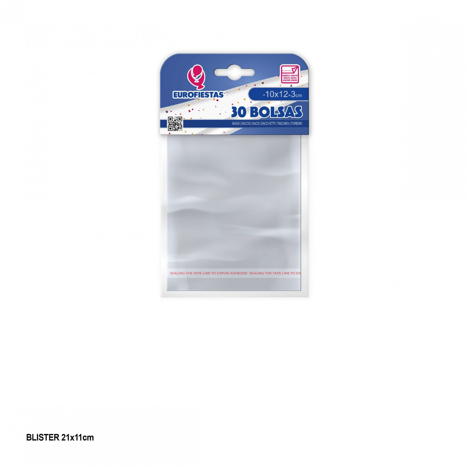 Bolsas con Cierre Adhesivo 10x12cm: Pack de 30 unidades