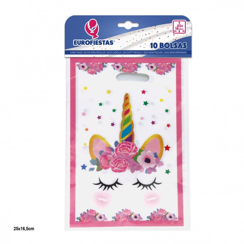 Bolsas 10 25x16,5cm Unicornio Bolsas 10 25x16,5cm Unicornio